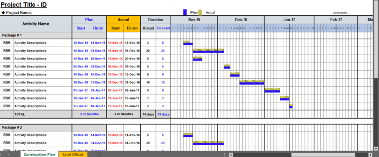 Project Management Toolkit Bundle - Gantt Chart