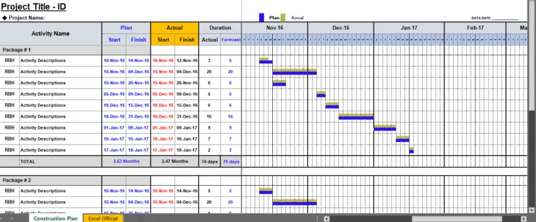 Project Management Toolkit Bundle - Gantt Chart